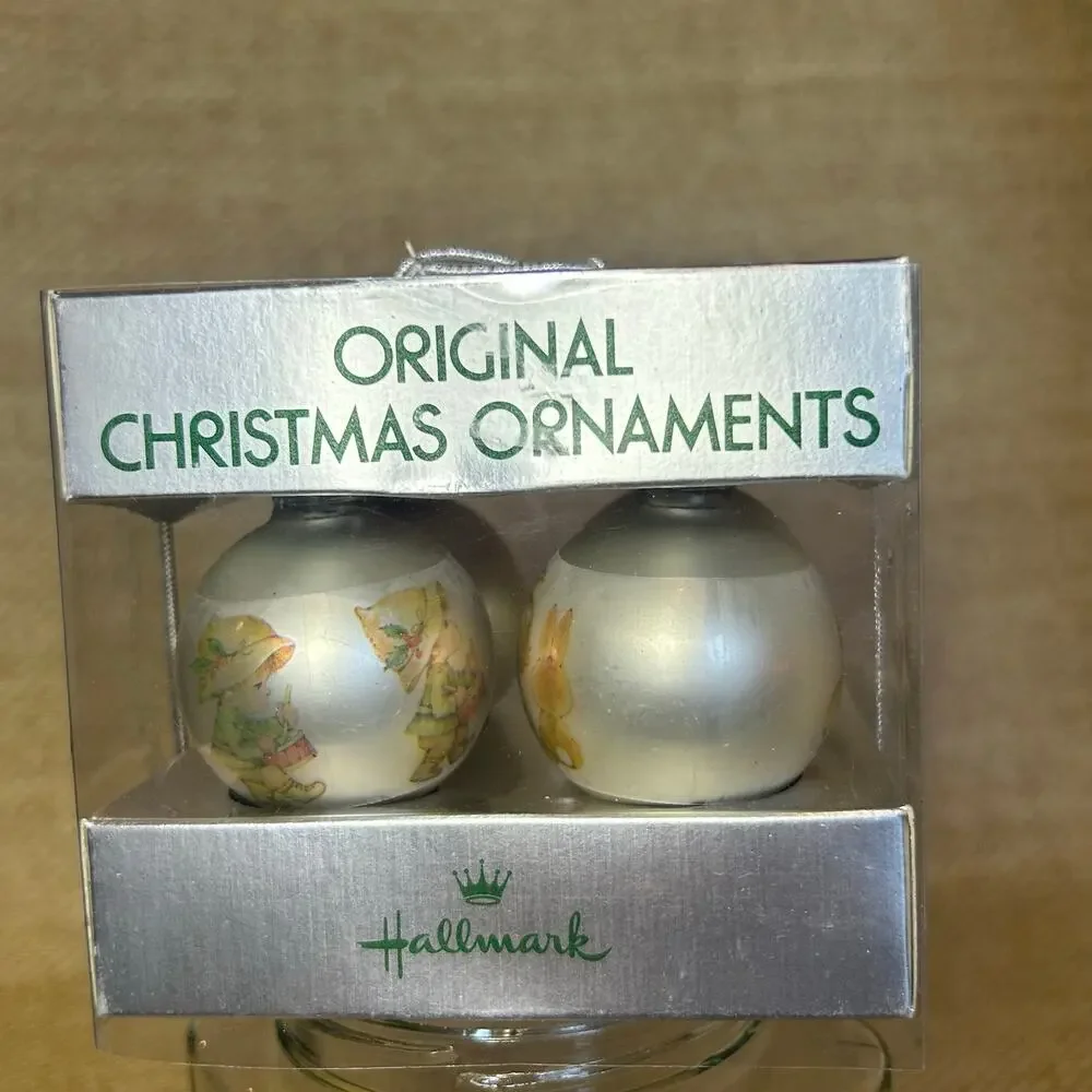 Hallmark Little Miracles Ornaments Ruth Morehead Set in Box Vintage Angels
